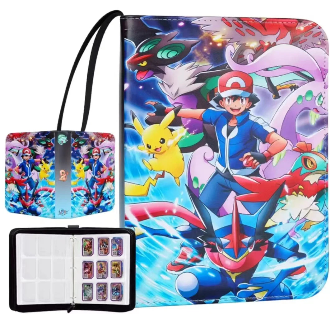 NEW Pokémon Card Album — 400pcs Binder Zipper PU Leather Storage Book for Anime Card Game Collection