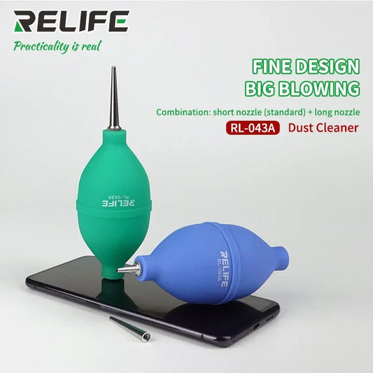 2-in-1 Phone Repair Dust Cleaner — Air Blower Ball & Cleaning Pen for Phones, PCBs, Keyboards, and Camera Lenses