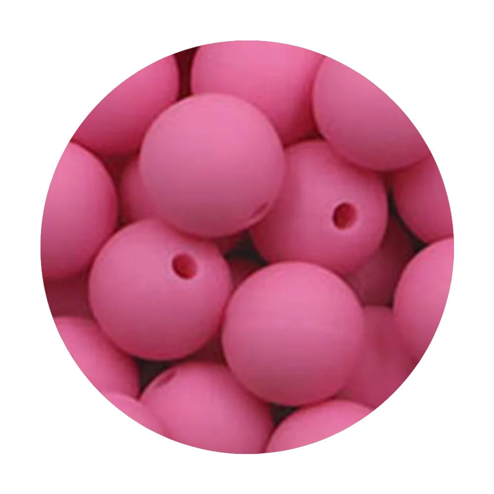 50Pcs Silicone Spacer Beads - 9/12/15mm Round Loose Beads for DIY Necklace Bracelet Jewelry Making