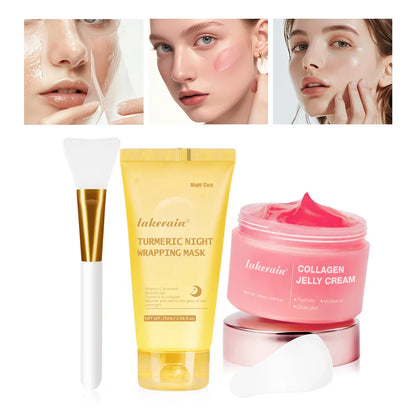 Collagen Jelly Cream – Hydrolyzed Overnight Peel-Off Facial Mask for Hydration & Firming