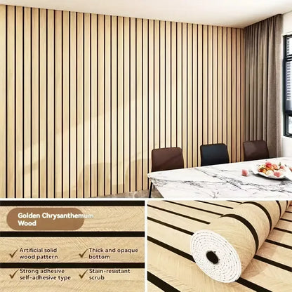 Thick Brown Grid Peel and Stick Wallpaper – Waterproof Faux Plaid Wall Covering, Moisture-Proof Self-Adhesive Decor for Walls & Ceilings