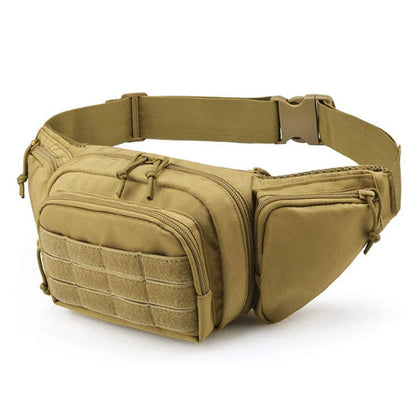 Men's Waist Fanny Pack – Tactical Military, Motorcycle Rider, Sports, Climb, Camping Nylon Belt Bag, Tool Sling Chest and Hip Bum Bag