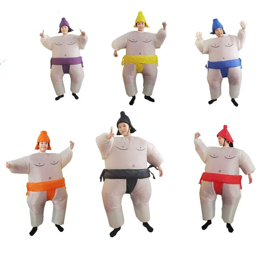 2023 Inflatable Sumo Wrestler Costume – Blow-Up Cosplay Suit for Kids & Adults Party Dress