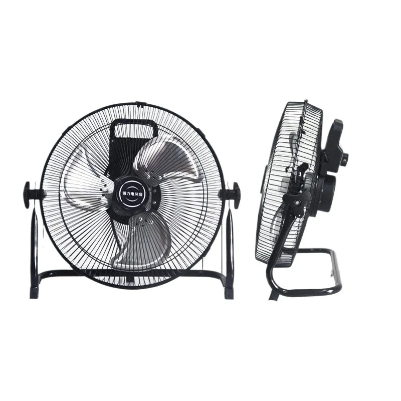Industrial Floor Fan – 8-Speed 130° Oscillating Workshop Blower, Silent 45dB Turbo Motor with Overheat Protection
