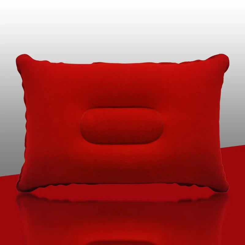 Inflatable Air Pillow Bed – PVC Nylon Camping & Travel Pillow for Neck and Back Support