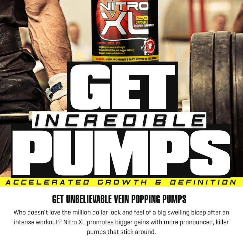 Nitro XL Nitrogen Booster – 120 Capsules for Muscle Growth & Endurance