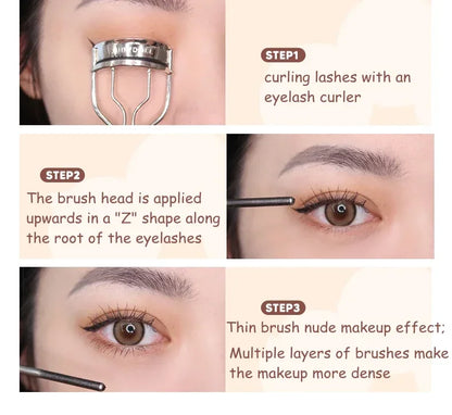 Judydoll Lash Lengthening Waterproof Mascara – Curling, Thick, Non-Smudge, Quick-Dry, Long-Lasting Eye Makeup Cosmetics