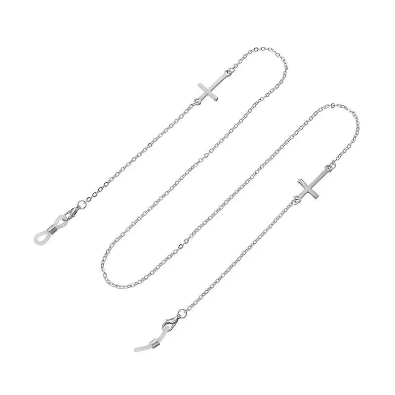 New Fashion Pendant Glasses Chain, Cross Eyeglasses & Sunglasses Metal Holder Lanyard Necklace