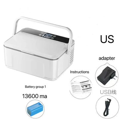 Double Layer Large Capacity Insulin Cooler Box – Portable Medicine Refrigerator for Insulin Storage