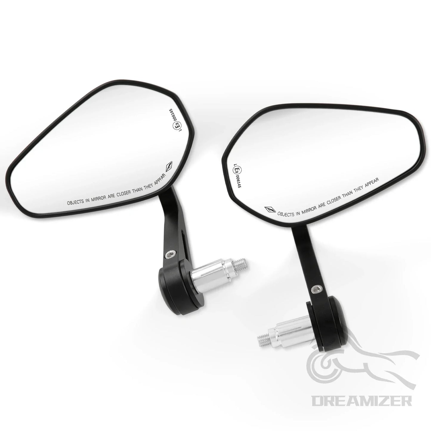 Motorcycle Rearview Side Mirrors | 7/8" & 1" Handlebar End Mirrors for Yamaha & Kawasaki