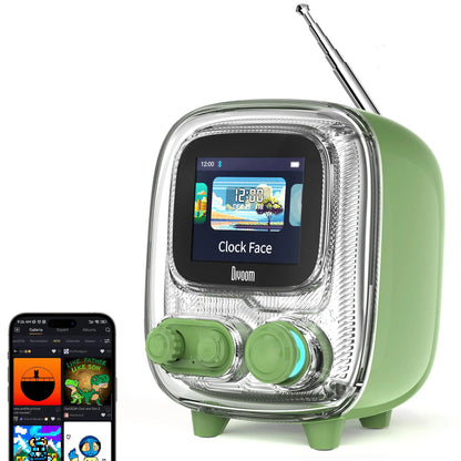 Divoom T-Tiivoo-2 Mini Retro Bluetooth Speaker – Portable Vintage White Noise Sleep Aid with High-Quality Subwoofer