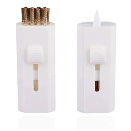 2 Pack Retractable Golf Club Cleaning Brush – Pocket-Sized Double-Sided Groove Cleaner Kit