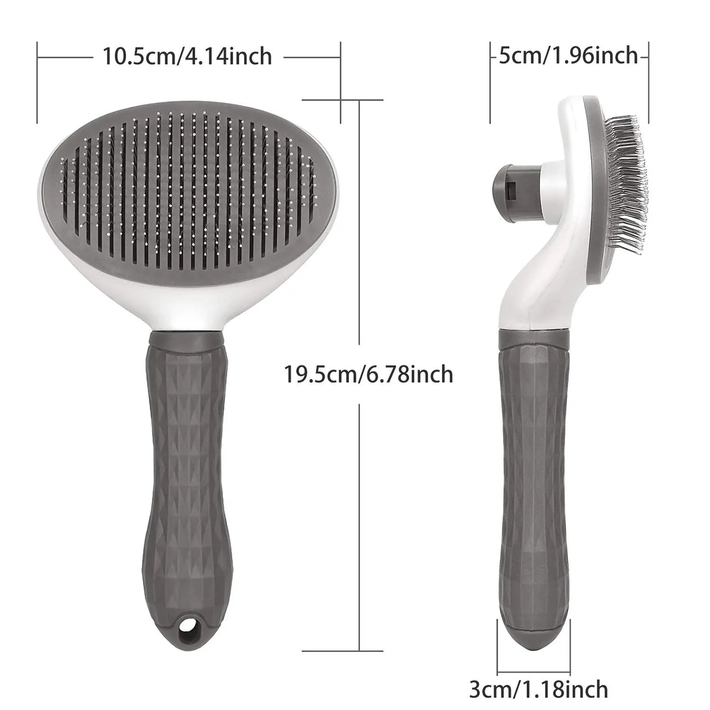 Self-Cleaning Pet Hair Remover Brush - Dog & Cat Grooming Tool | Dematting Comb for Dogs & Cats