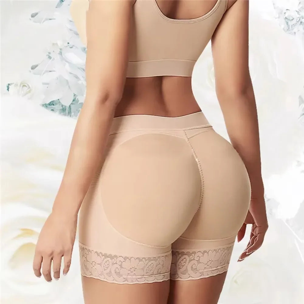 Women's Soft Breathable Butt Lifter Panties – High-Waist Push-Up Padded Cotton Underwear