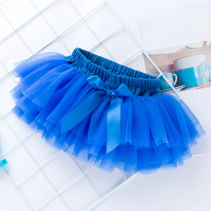 Baby Girl Tutu Skirt - Fluffy Multi-Layer Princess Pantskirt for Parties