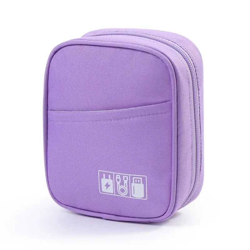 Travel Electronics Organizer Bag – Portable Cable & Wire Storage Case, All-in-One Accessories Carrying Pouch for Travel Use