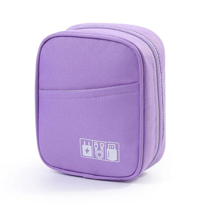 Travel Electronics Organizer Bag – Portable Cable & Wire Storage Case, All-in-One Accessories Carrying Pouch for Travel Use