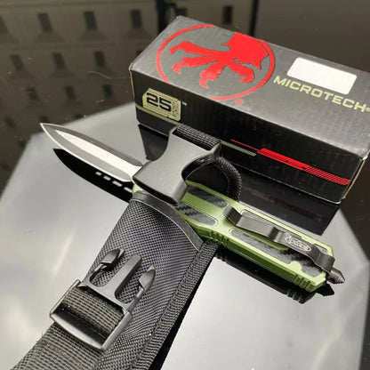 High-End Pocket Folding Knife — Zinc Alloy & Carbon Fiber Handle, Durable 440C Steel EDC for Outdoor Camping