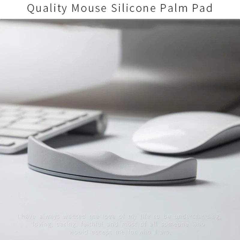 Mouse Wrist Rest Silicone Hand Cushion – Soft Pad Palm Support, Durable Armrest for Business, Office & Gaming Use