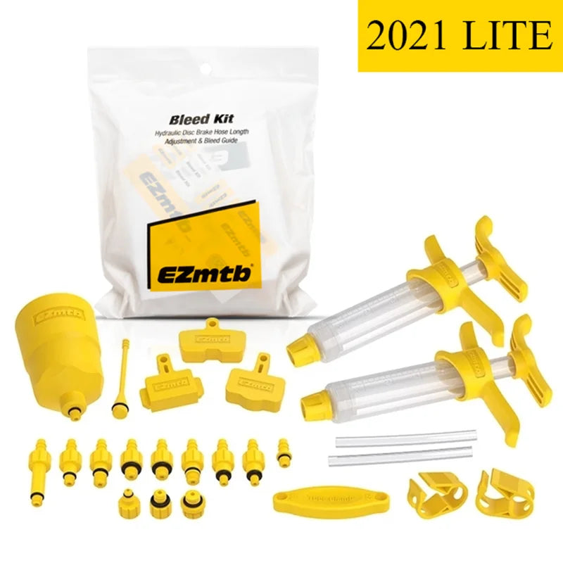Bicycle Hydraulic Disc Brake Oil Bleed Kit – EZMTB PRO for SHIMANO, SRAM, Avid & MAGURA MTB Bike Repair Tool