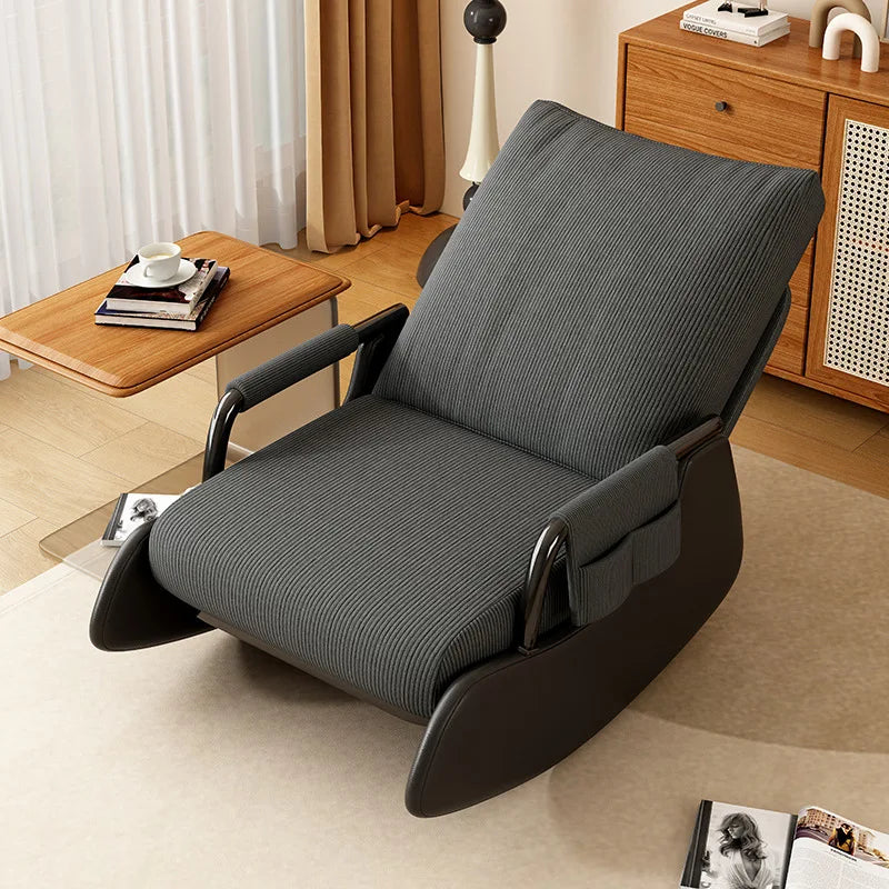 Ergonomic Adjustable Rocking Recliner Chair - Lazy Lounge Seat for Living Room & Balcony