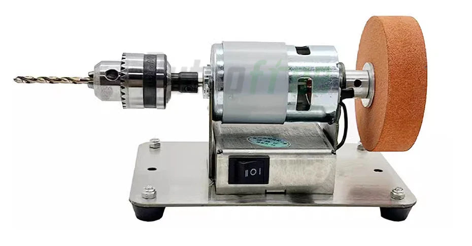 100W Double Table Grinder Machine — Electric Grinding Wheel for Coarse & Fine Polishing with Motorized Stone