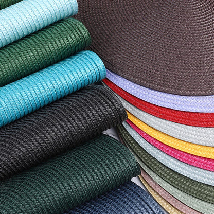 38cm Round Braided Tableware Mat – Washable, Anti-Slip, Heat-Resistant Dining Placemat and Drink Coaster for Home Decor