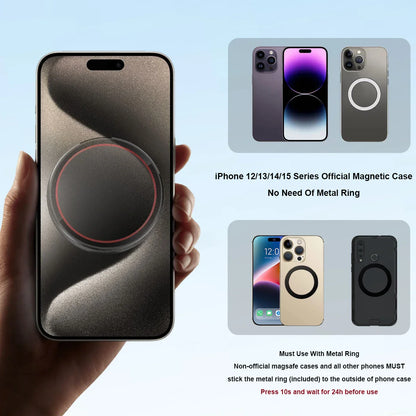 Magnetic Phone Holder for Car Display Screen Side: 360 Degree Rotation Car Mount for iPhone 12, 13, 14, 15 Pro Max - Tesla Accessories