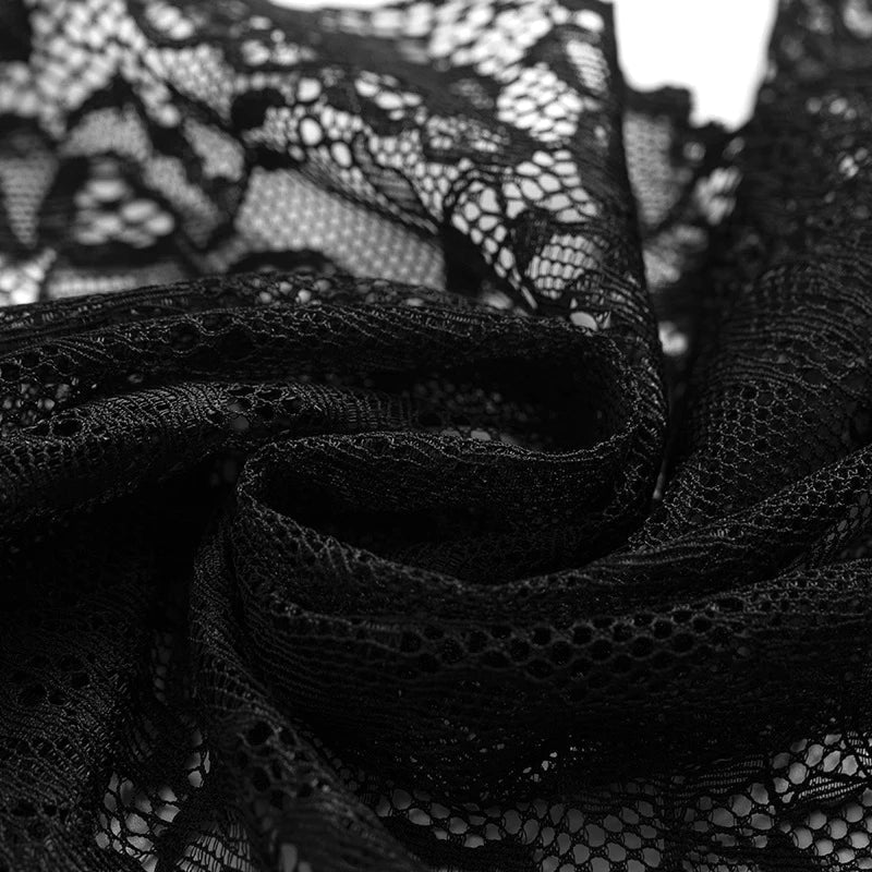 Women's Lace Pajama Set - Sexy See-Through Camisole & Shorts Sleepwear for Summer Comfort