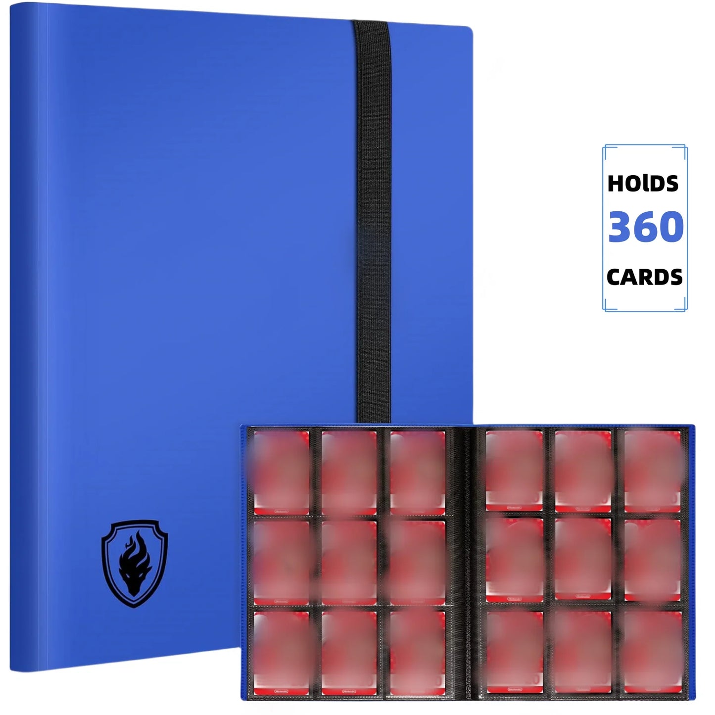 360 Pocket Trading Card Binder – 9 Pocket Side-Loading Album for Yugioh, MTG & TCG Cards