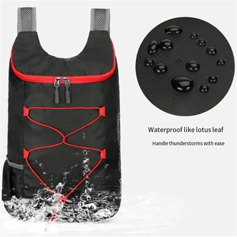 Multifunctional Outdoor Folding Backpack – Lightweight Waterproof Nylon Sports Bag for Camping, Hiking & Travel Use