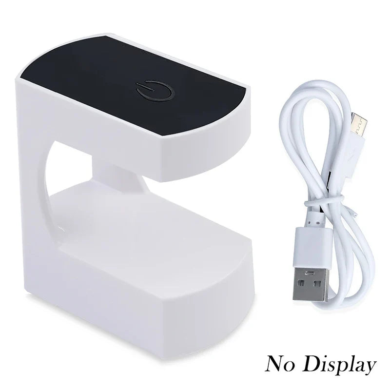 6-LED Mini Nail Drying Lamp - USB UV Gel Polish Curing Light for Manicure & Home or Travel Use