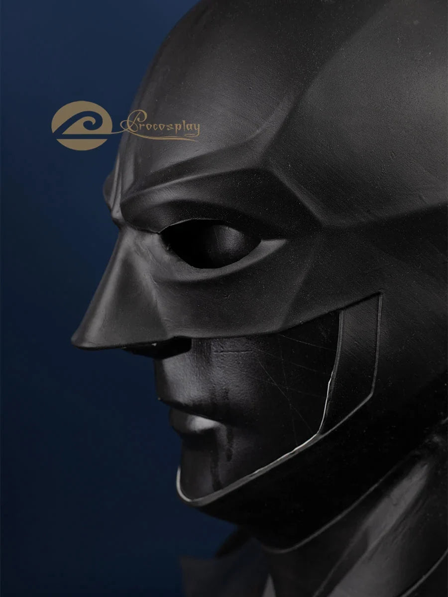 Black Latex Cosplay Mask – Movie Headgear & Halloween Costume Prop C08285