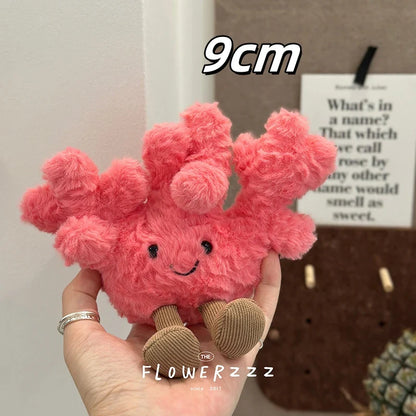 JELLYCAT Lemonade Coconut Plush – Soft Palm Tree & Red Coral Plush Toy, Cartoon Doll for Home Decor & Christmas Gifts