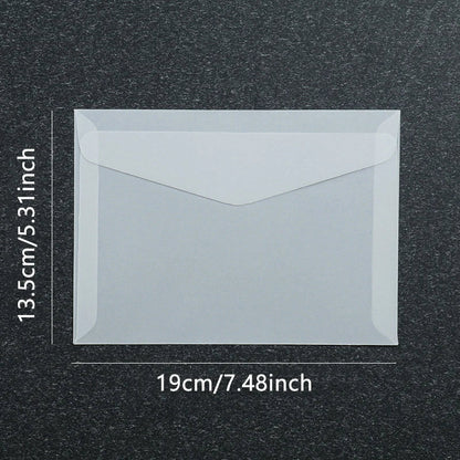 50 Pcs Blank Translucent Envelopes – for Invitations, Postcards, Gift Boxes, Wedding & Business Letters