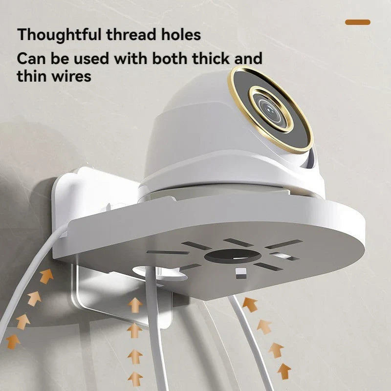 Universal Non-Drilling Wall Mount for CCTV Camera, Durable and Space-Saving Storage Holder