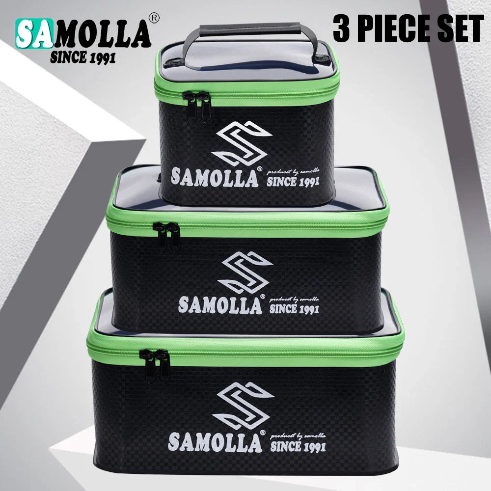 EVA Thickened Waterproof Fishing Box Bag – Live Fish Bucket and Storage Case for Gear, Main/Sub Line, and Floats