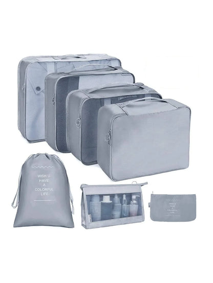 7–10 Pc Travel Organizer Storage Bags Set – Portable Packing Cubes for Suitcase, Clothes, Shoes & Luggage Tidy Pouch