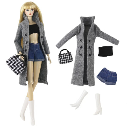 1:6 Scale Doll Clothes Set – Dress Outfit for 11.5-inch (30cm) Dolls, Multiple Styles for Girls’ Gifts