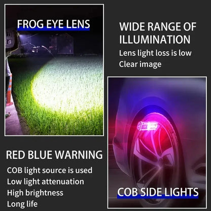 Super Bright LED Work Lamp with Magnet, SOS Alarm, Power Bank, and Waterproof Emergency Flashlight - New Design