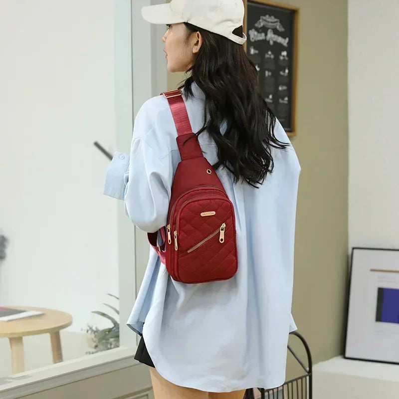 Best-Selling Women's Embroidered Backpack – Crossbody Leisure Shoulder Bag with Composite Fabric