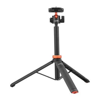 UURIG TP-02/TP-03 Selfie Stick Tripod — Flexible Ball, 130cm Max Height with 1/4'' Screw for Smartphone & Camera Vlogging
