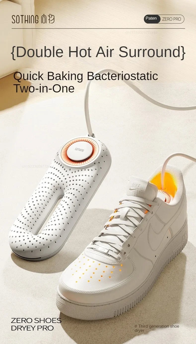 Xiaomi Sothing Zero Pro Shoe Dryer – Quick Drying, Sterilizing & Deodorizing with Timer | Ideal for Students & Adults