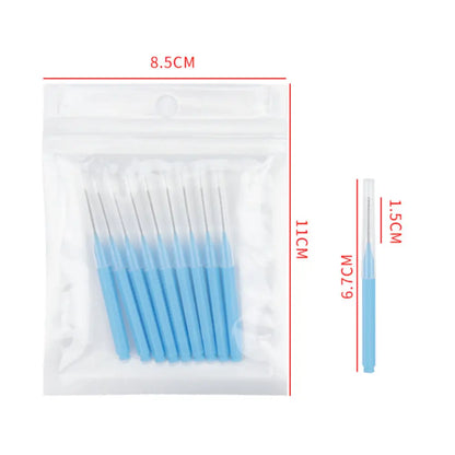 10/20/50PCS Mini Eyebrow & Lash Brushes – Disposable Bendable Brow Perm & Micro Eyelash Applicator Tools