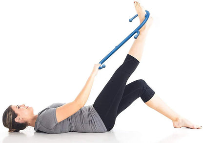 Back, Neck & Foot Massager Hook Cane — Trigger Point Therapy & Self-Massage Tool with Back Scratcher