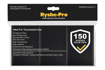100PCS Matte Trading Card Sleeves – 66x91mm Standard Size Protectors for TCG, Tarot & Board Games, Durable Card Shield Covers