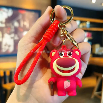 Kawaii Anime Disney Toy Story Keychain – Cartoon Doll Pendant Keyring for Kids, Personalized Gift