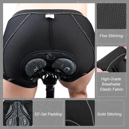 X-TIGER Men's Cycling Underwear with 5D Gel Cushion - MTB Boxer Shorts, Road Cycling Equipment