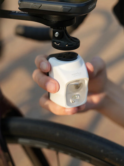TOWILD DL1700 LED Bicycle Light – 1900LM Rechargeable Front Light with Focus & Flood Beam, Power Bank Function