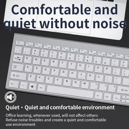 Bluetooth 5.0 & 2.4G Wireless Keyboard and Mouse Combo – Mini Multimedia Set for Laptop, PC, TV, iPad, MacBook, Android